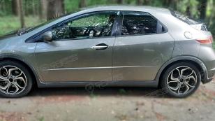 Дефлекторы окон (ветровики) Honda Civic VIII Hb 5d 2006-2011 (Хонда Сивик) Кобра Тюнинг