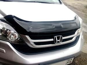 Дефлектор капота (мухобойка) Honda CR-V 2010-2012 (Хонда СР-В) SIM