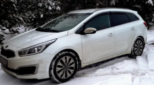 Дефлекторы окон (ветровики) Kia Ceed II Hb 5d 2012 (Киа Сид) Кобра Тюнинг